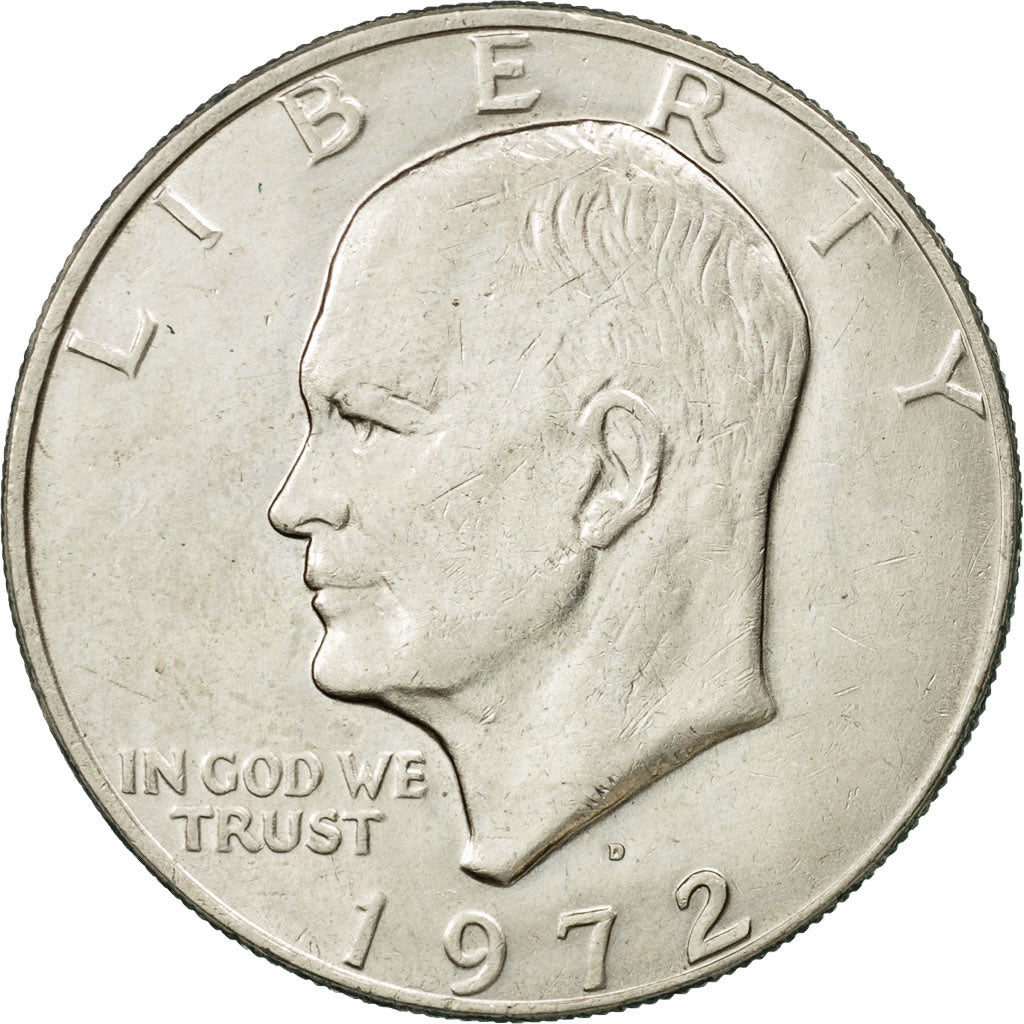 Coin, United States, Eisenhower Dollar, Dollar, 1972, U.S. Mint, Denver