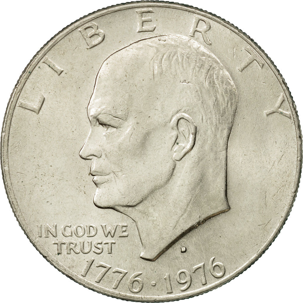 Coin, United States, Eisenhower Dollar, Dollar, 1976, U.S. Mint, Denver