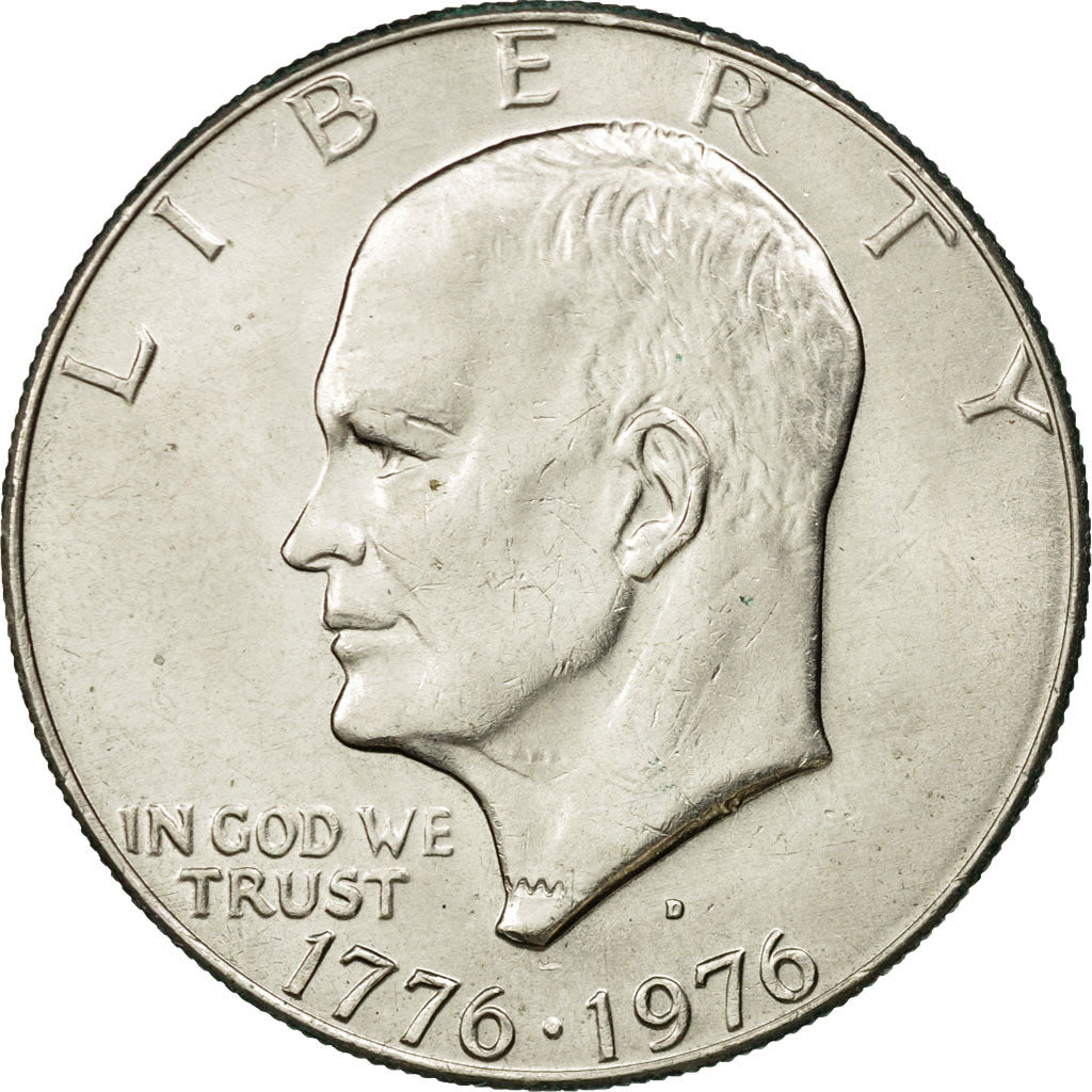 Coin, United States, Eisenhower Dollar, Dollar, 1976, U.S. Mint, Denver