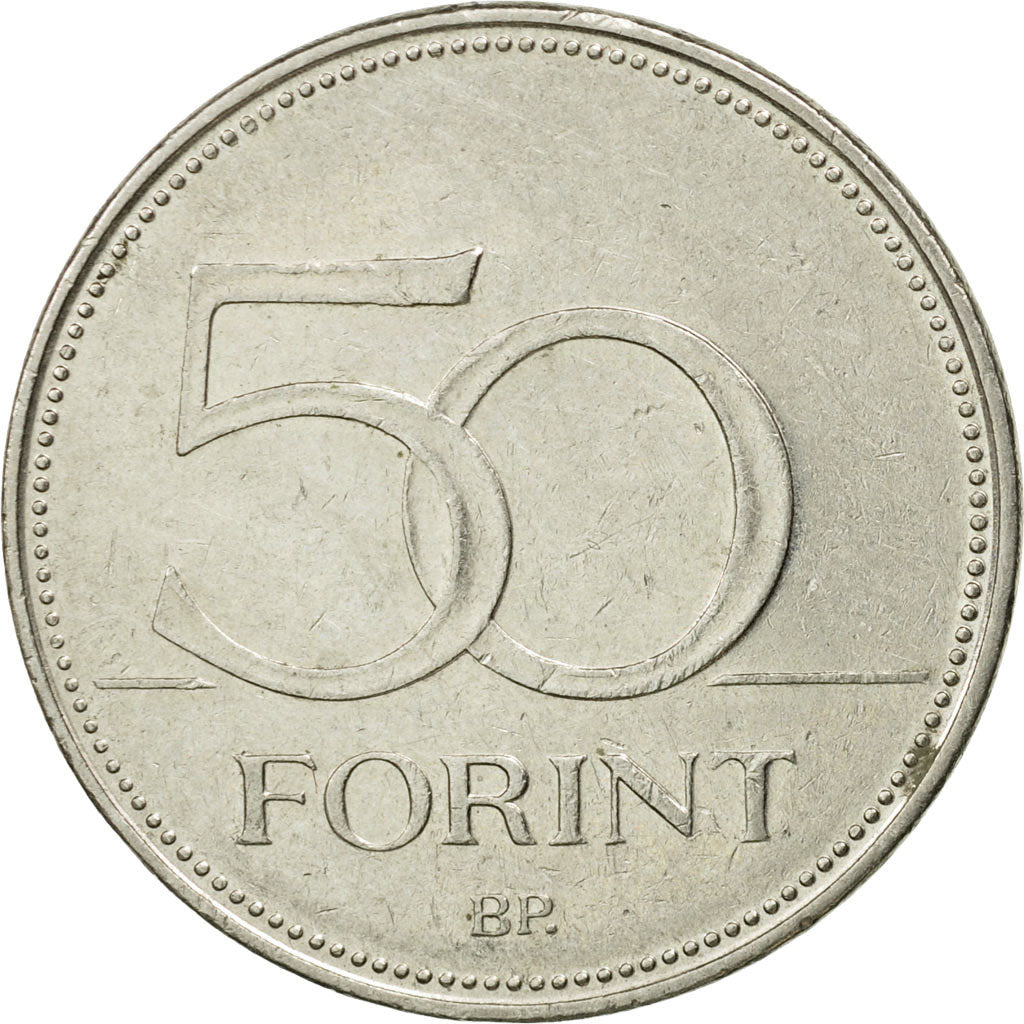 Coin, Hungary, 50 Forint, 2006, Budapest, EF(40-45), Copper-nickel, KM:697