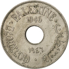 PALESTINE, 10 Mils, 1946, KM #4, EF(40-45), Copper-Nickel, 27, 6.47