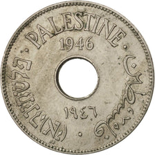 PALESTINE, 10 Mils, 1946, KM #4, EF(40-45), Copper-Nickel, 27, 6.47