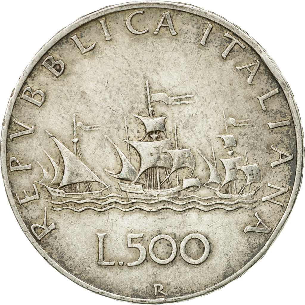 Coin, Italy, 500 Lire, 1958, Rome, EF(40-45), Silver, KM:98