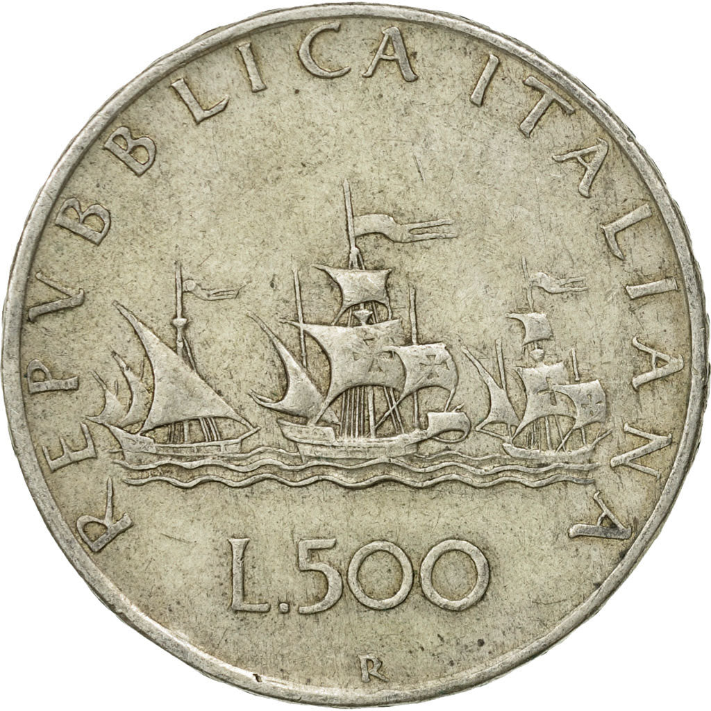 Coin, Italy, 500 Lire, 1960, Rome, EF(40-45), Silver, KM:98