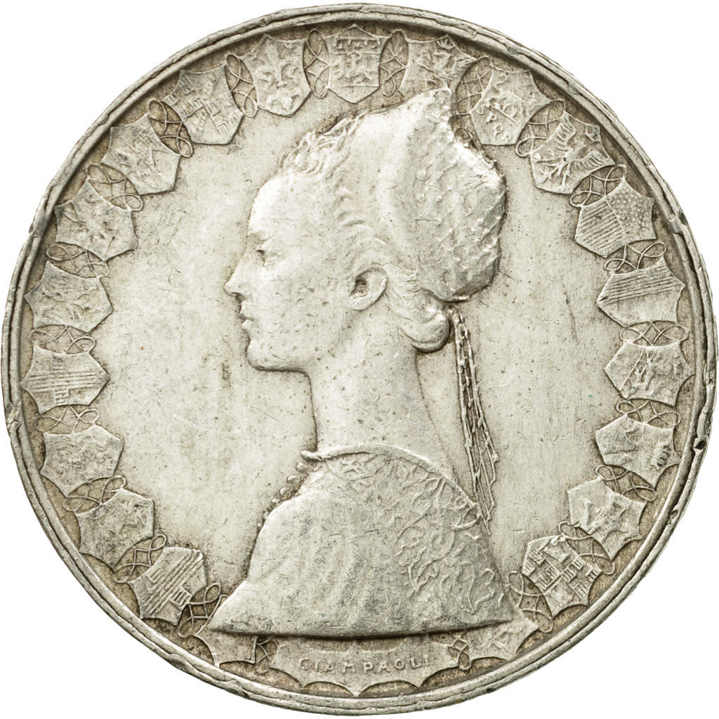Coin, Italy, 500 Lire, 1960, Rome, EF(40-45), Silver, KM:98