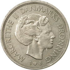 Coin, Denmark, Margrethe II, 5 Kroner, 1975, Copenhagen, AU(55-58)
