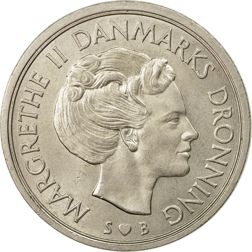 Monnaie, Danemark, Margrethe II, 5 Kroner, 1976, Copenhagen, SUP, Copper-nickel