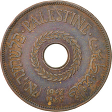 Coin, Palestine, 20 Mils, 1942, AU(50-53), Bronze, KM:5a