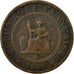 Coin, FRENCH INDO-CHINA, Cent, 1889, Paris, VF(20-25), Bronze, KM:1