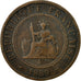 Moneta, INDOCINA FRANCESE, Cent, 1889, Paris, MB, Bronzo, KM:1
