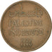 PALESTINE, 2 Mils, 1927, KM #2, EF(40-45), Bronze, 28, 7.86