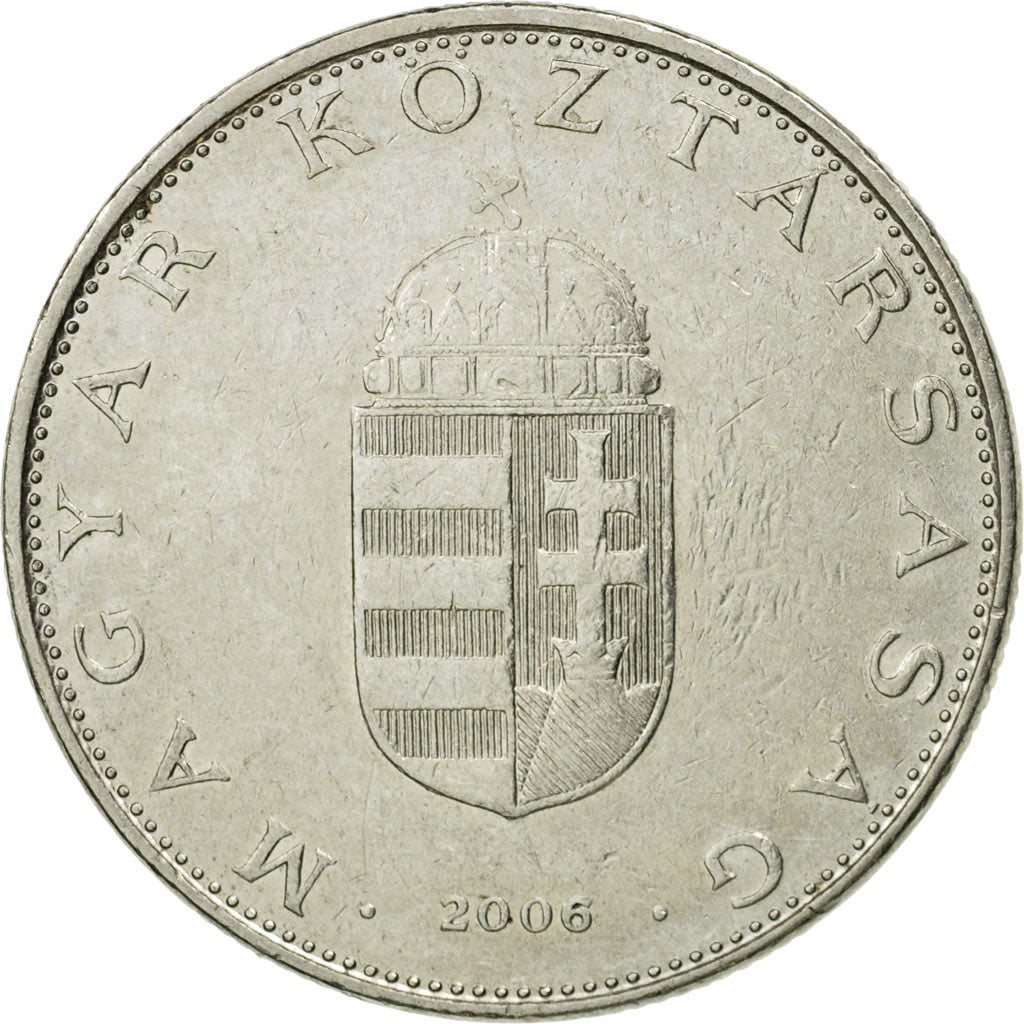 Coin, Hungary, 10 Forint, 2006, EF(40-45), Copper-nickel, KM:695
