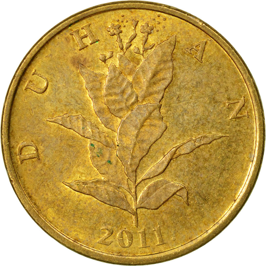 Coin, Croatia, 10 Lipa, 2011, EF(40-45), Brass plated steel, KM:6