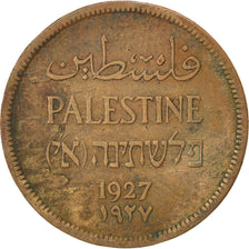 PALESTINE, Mil, 1927, KM #1, VF(30-35), Bronze, 21, 3.16