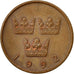 Monnaie, Suède, Carl XVI Gustaf, 50 Öre, 1992, TTB, Bronze, KM:878