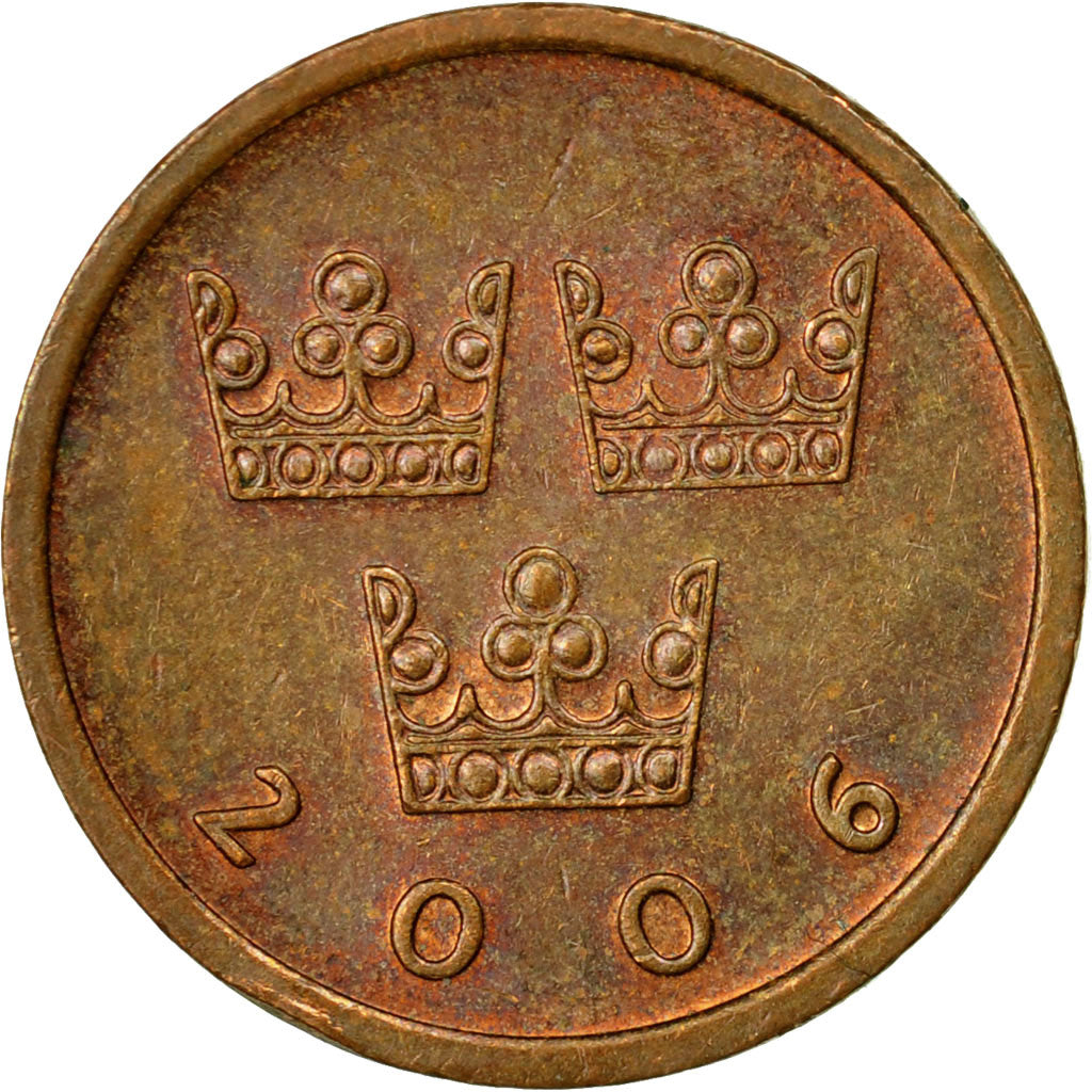 Coin, Sweden, Carl XVI Gustaf, 50 Öre, 2005, EF(40-45), Bronze, KM:878
