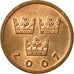 Moneta, Svezia, Carl XVI Gustaf, 50 Öre, 2007, BB, Bronzo, KM:878