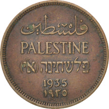 PALESTINE, Mil, 1935, KM #1, EF(40-45), Bronze, 21, 3.23