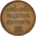 PALESTINE, Mil, 1937, KM #1, EF(40-45), Bronze, 21, 3.21
