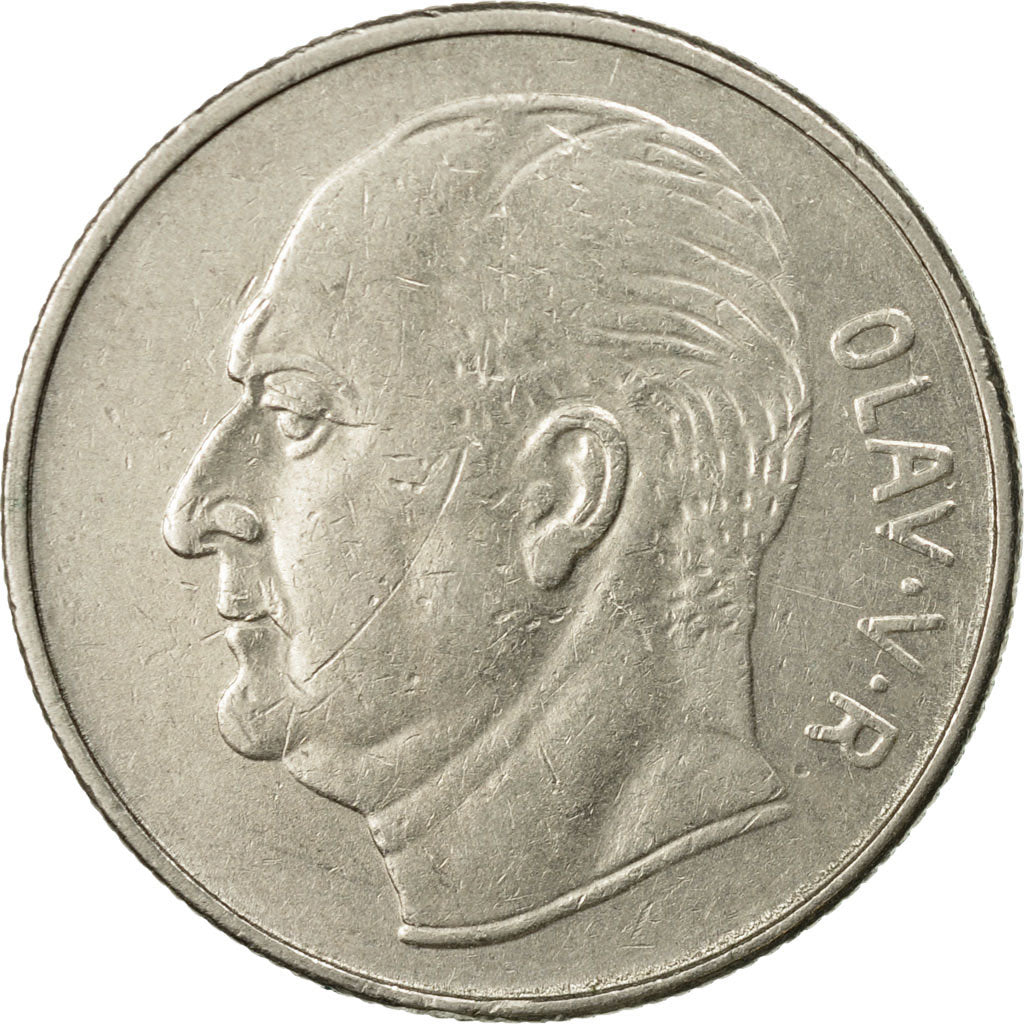 Coin, Norway, Olav V, Krone, 1972, EF(40-45), Copper-nickel, KM:409
