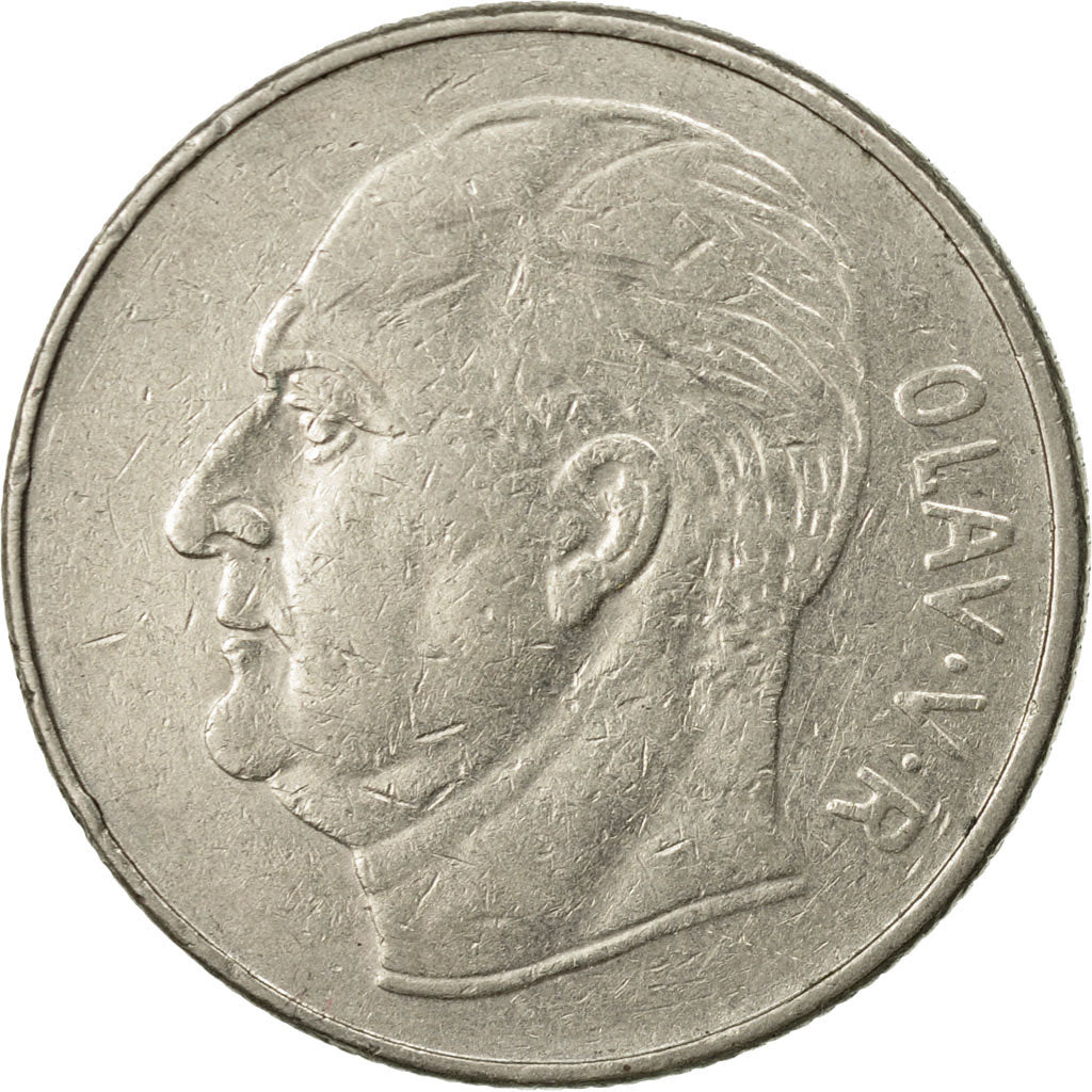 Coin, Norway, Olav V, Krone, 1972, EF(40-45), Copper-nickel, KM:409