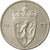 Coin, Norway, Olav V, 50 Öre, 1977, EF(40-45), Copper-nickel, KM:418