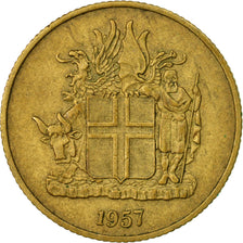 Coin, Iceland, Krona, 1957, EF(40-45), Nickel-brass, KM:12a