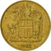 Coin, Iceland, Krona, 1963, EF(40-45), Nickel-brass, KM:12a