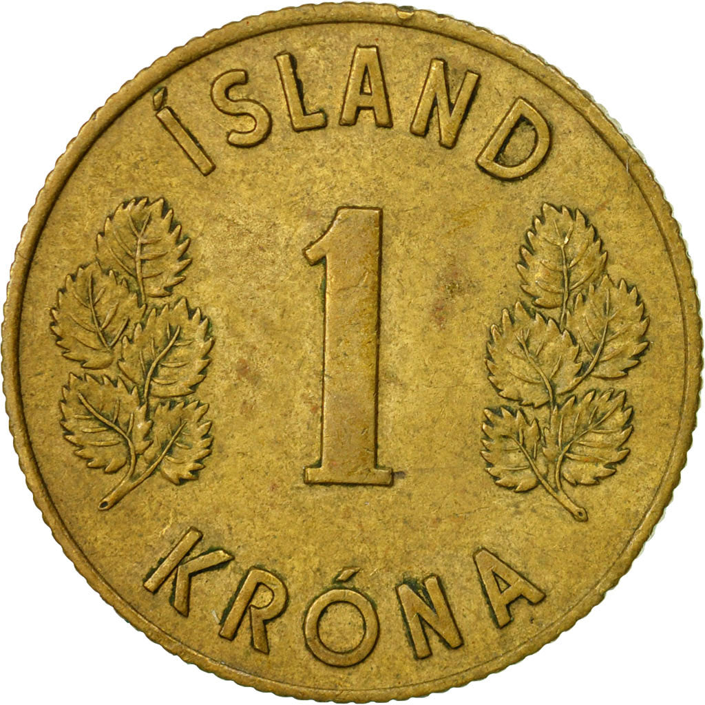 Coin, Iceland, Krona, 1963, EF(40-45), Nickel-brass, KM:12a