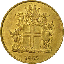 Coin, Iceland, Krona, 1965, EF(40-45), Nickel-brass, KM:12a