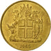 Coin, Iceland, Krona, 1965, EF(40-45), Nickel-brass, KM:12a