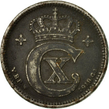 Moneta, Danimarca, Christian X, 5 Öre, 1918, Copenhagen, MB+, Ferro, KM:814.1a