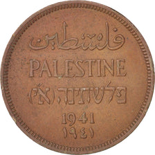 PALESTINE, Mil, 1941, KM #1, EF(40-45), Bronze, 21, 3.21