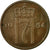 Moneda, Noruega, Haakon VII, 5 Öre, 1954, BC+, Bronce, KM:400