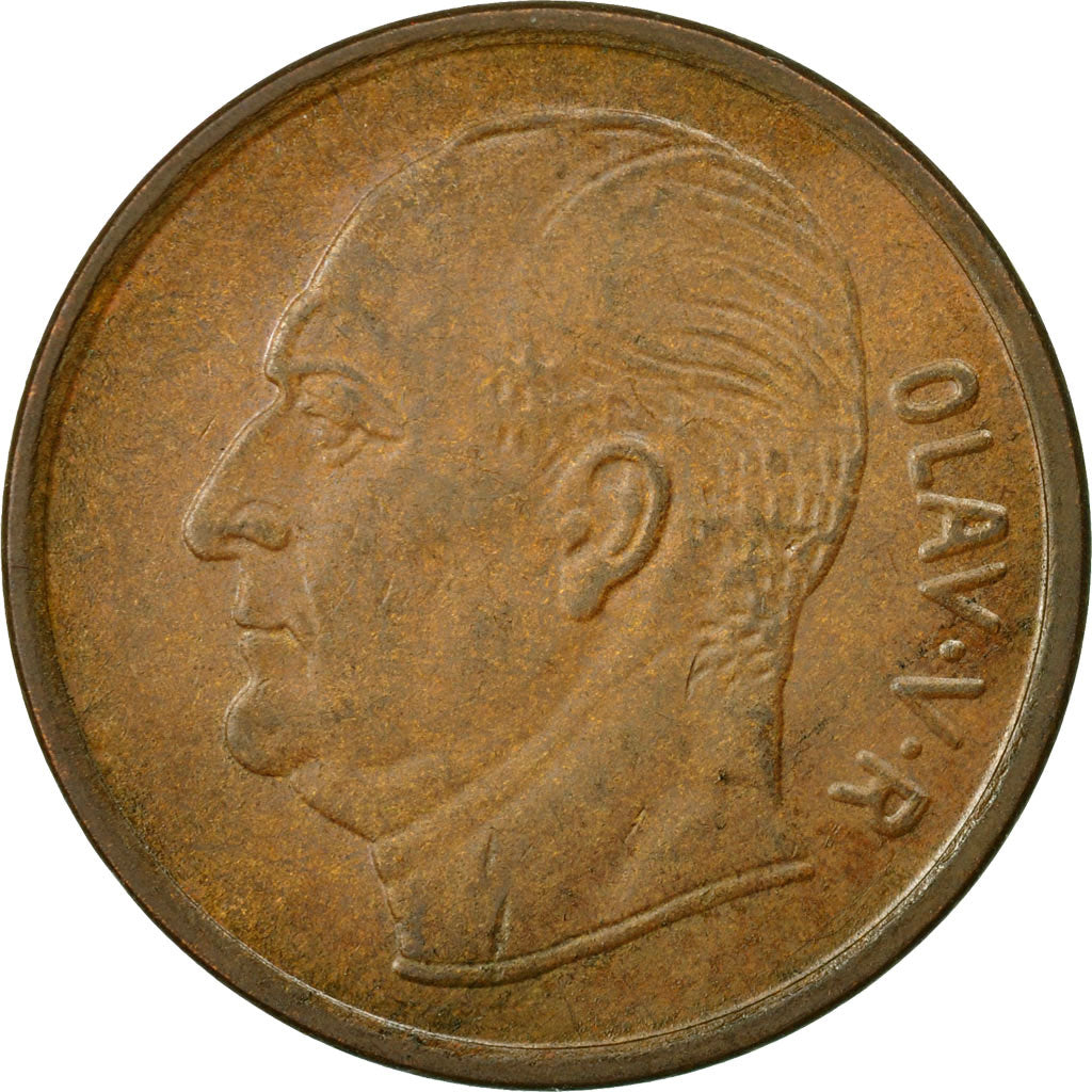 Coin, Norway, Olav V, 5 Öre, 1971, EF(40-45), Bronze, KM:405