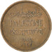 PALESTINE, Mil, 1942, KM #1, EF(40-45), Bronze, 21, 3.24