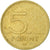 Moneda, Hungría, 5 Forint, 1999, Budapest, MBC, Níquel - latón, KM:694