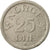 Coin, Norway, Haakon VII, 25 Öre, 1954, EF(40-45), Copper-nickel, KM:401
