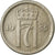 Moneda, Noruega, Haakon VII, 25 Öre, 1955, MBC, Cobre - níquel, KM:401