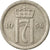 Moneta, Norvegia, Haakon VII, 25 Öre, 1956, BB, Rame-nichel, KM:401