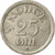 Coin, Norway, Haakon VII, 25 Öre, 1956, EF(40-45), Copper-nickel, KM:401