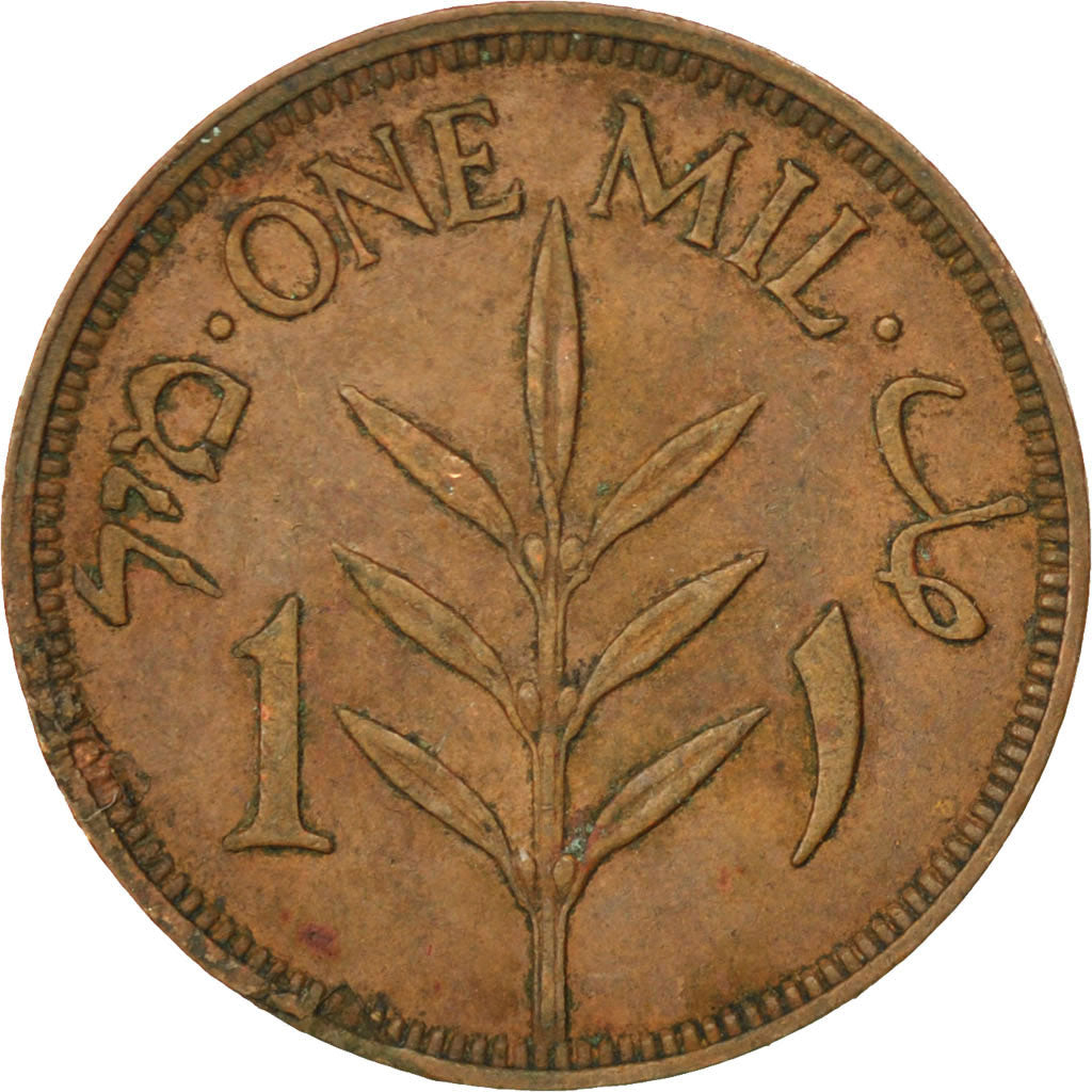 PALESTINE, Mil, 1944, KM #1, EF(40-45), Bronze, 21, 3.24
