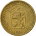 Coin, Czechoslovakia, Koruna, 1981, EF(40-45), Aluminum-Bronze, KM:50