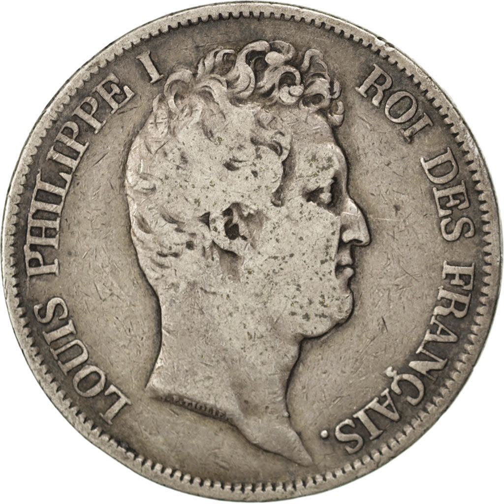 FRANCE, Louis-Philippe, 5 Francs, 1831, Perpignan, KM #735.11, VF(20-25),...