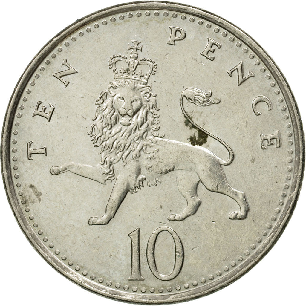 Coin, Great Britain, Elizabeth II, 10 Pence, 1992, AU(55-58), Copper-nickel