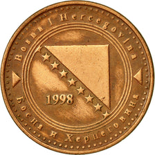 Monnaie, BOSNIA-HERZEGOVINA, 10 Feninga, 1998, TTB, Copper Plated Steel, KM:115