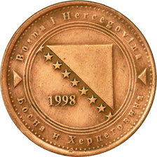 Monnaie, BOSNIA-HERZEGOVINA, 50 Feninga, 1998, TTB, Copper Plated Steel, KM:117
