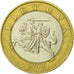 Coin, Lithuania, 2 Litai, 1999, EF(40-45), Bi-Metallic, KM:112