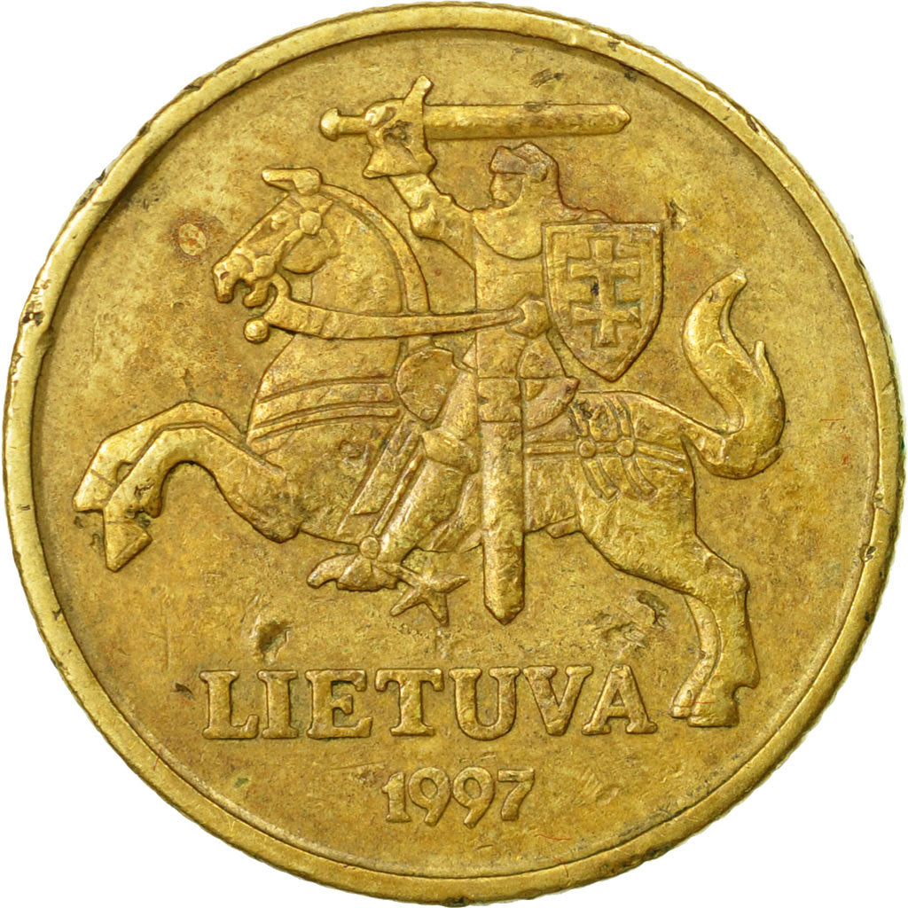 Moneta, Lituania, 20 Centu, 1997, BB, Nichel-ottone, KM:107