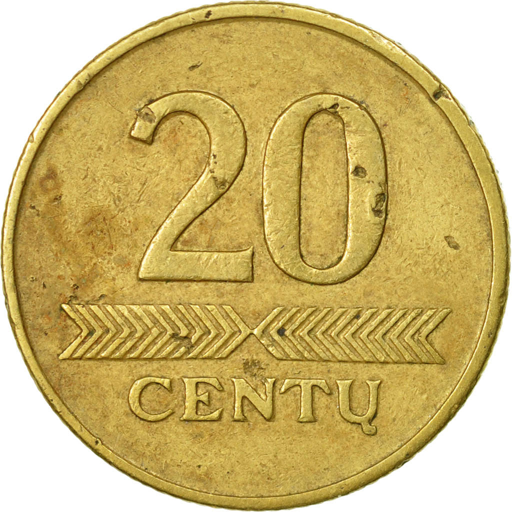 Moneta, Lituania, 20 Centu, 1997, BB, Nichel-ottone, KM:107